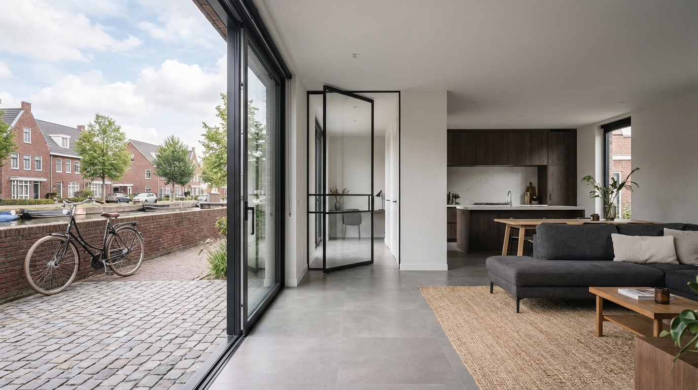 Interieur taatsdeur met glas