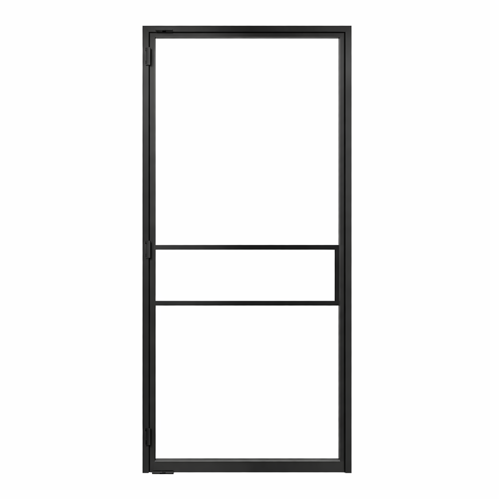 Pivotdeur Glas met Middenas Top/bottom Pivot - 1-delig - Aluminium Deuren van SlimKozijn
